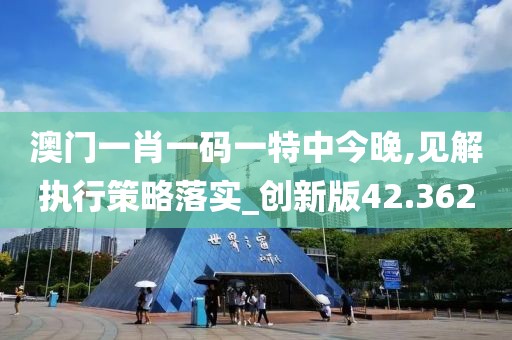 澳门一肖一码一特中今晚,见解执行策略落实_创新版42.362