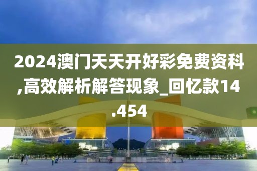 2024澳门天天开好彩免费资科,高效解析解答现象_回忆款14.454