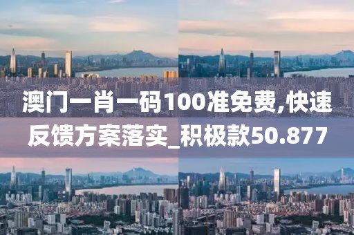 澳门一肖一码100准免费,快速反馈方案落实_积极款50.877