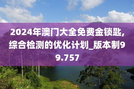 2024年澳门大全免费金锁匙,综合检测的优化计划_版本制99.757