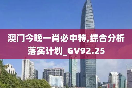 澳门今晚一肖必中特,综合分析落实计划_GV92.25