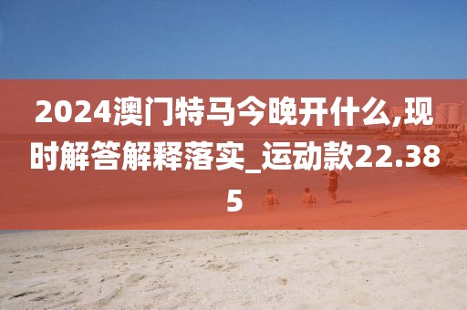 2024澳门特马今晚开什么,现时解答解释落实_运动款22.385