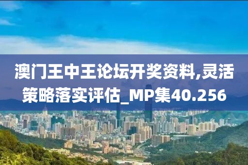 澳门王中王论坛开奖资料,灵活策略落实评估_MP集40.256