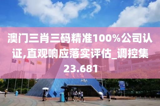 澳门三肖三码精准100%公司认证,直观响应落实评估_调控集23.681