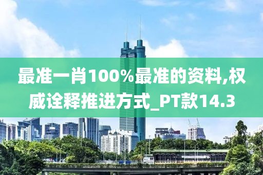 最准一肖100%最准的资料,权威诠释推进方式_PT款14.3