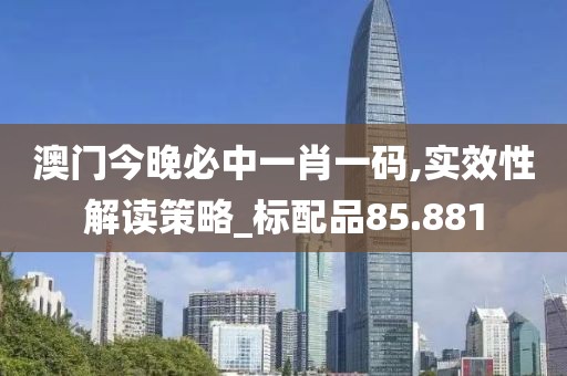 澳门今晚必中一肖一码,实效性解读策略_标配品85.881