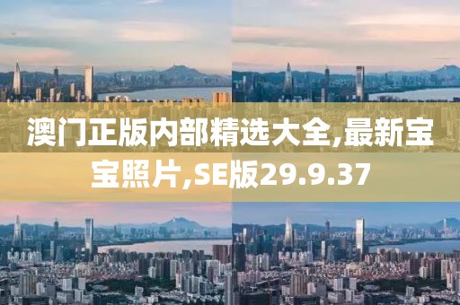 澳门正版内部精选大全,最新宝宝照片,SE版29.9.37