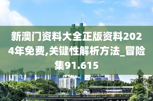 新澳门资料大全正版资料2024年免费,关键性解析方法_冒险集91.615