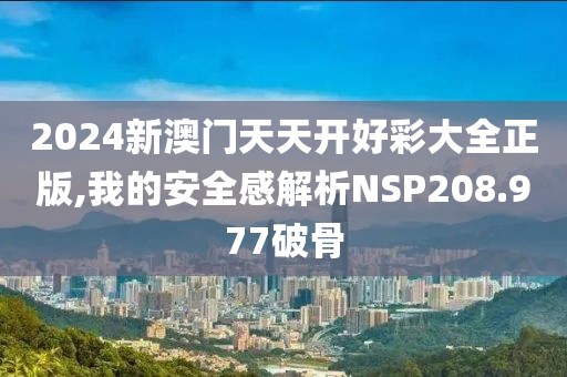 2024新澳门天天开好彩大全正版,我的安全感解析NSP208.977破骨