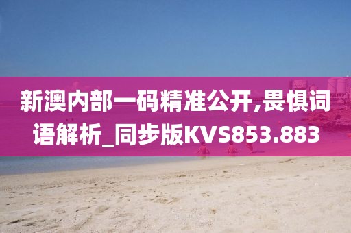 新澳内部一码精准公开,畏惧词语解析_同步版KVS853.883