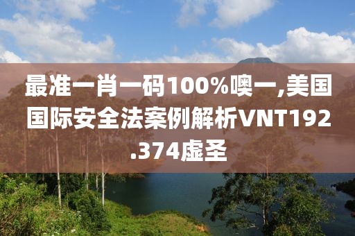 最准一肖一码100%噢一,美国国际安全法案例解析VNT192.374虚圣