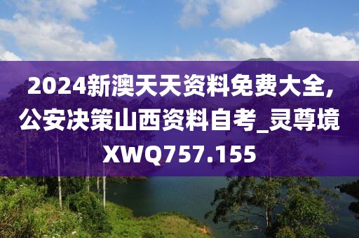 2024新澳天天资料免费大全,公安决策山西资料自考_灵尊境XWQ757.155