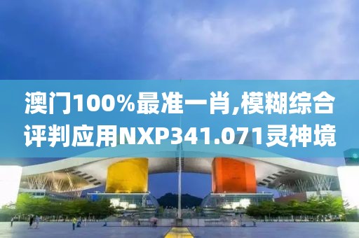 澳门100%最准一肖,模糊综合评判应用NXP341.071灵神境