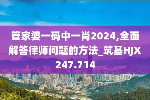 管家婆一码中一肖2024,全面解答律师问题的方法_筑基HJX247.714