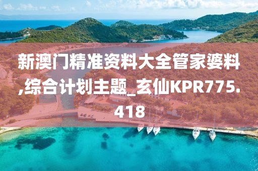 新澳门精准资料大全管家婆料,综合计划主题_玄仙KPR775.418