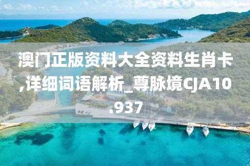 澳门正版资料大全资料生肖卡,详细词语解析_尊脉境CJA10.937