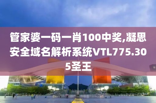 管家婆一码一肖100中奖,凝思安全域名解析系统VTL775.305圣王