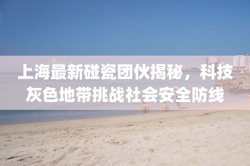 上海最新碰瓷团伙揭秘，科技灰色地带挑战社会安全防线