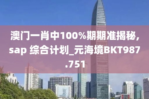 澳门一肖中100%期期准揭秘,sap 综合计划_元海境BKT987.751