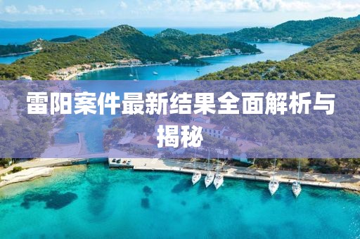 雷阳案件最新结果全面解析与揭秘