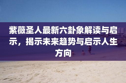 紫薇圣人最新六卦象解读与启示，揭示未来趋势与启示人生方向