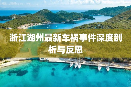 浙江湖州最新车祸事件深度剖析与反思