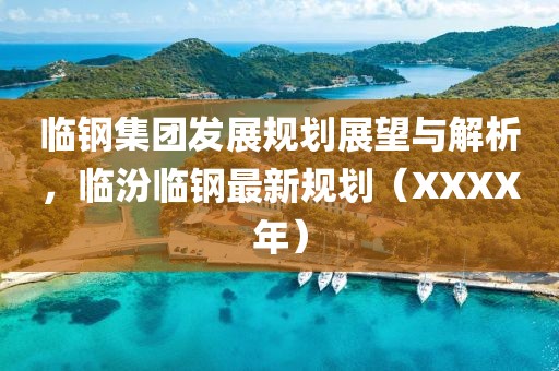 临钢集团发展规划展望与解析，临汾临钢最新规划（XXXX年）
