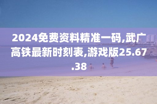 2024免费资料精准一码,武广高铁最新时刻表,游戏版25.67.38
