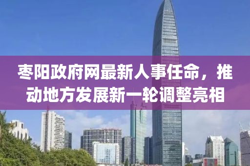 枣阳政府网最新人事任命，推动地方发展新一轮调整亮相