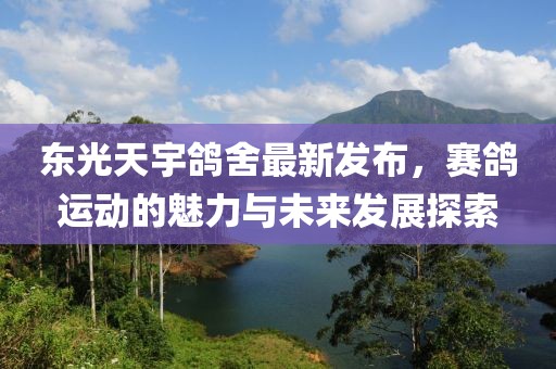 东光天宇鸽舍最新发布，赛鸽运动的魅力与未来发展探索