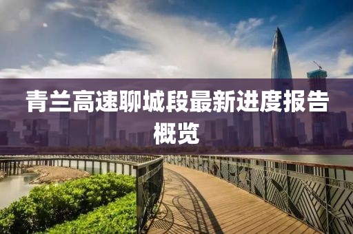 青兰高速聊城段最新进度报告概览