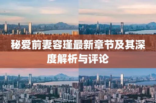 秘爱前妻容瑾最新章节及其深度解析与评论