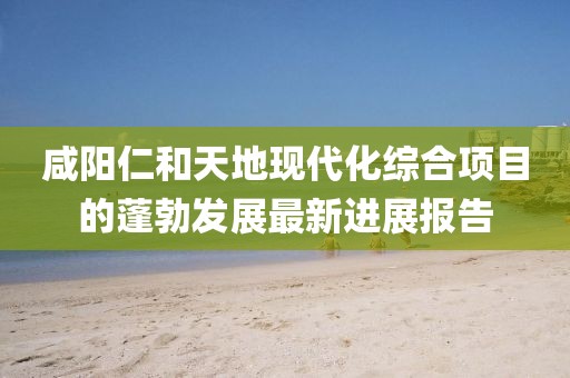 咸阳仁和天地现代化综合项目的蓬勃发展最新进展报告