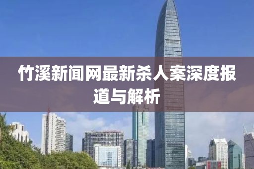 竹溪新闻网最新杀人案深度报道与解析