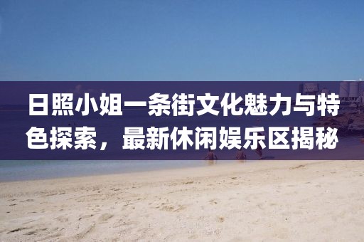 日照小姐一条街文化魅力与特色探索，最新休闲娱乐区揭秘
