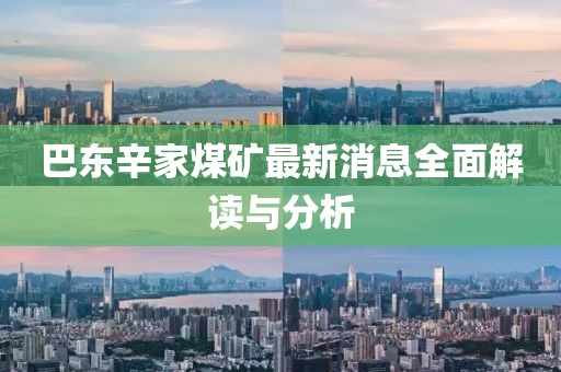 巴东辛家煤矿最新消息全面解读与分析