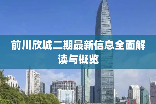 前川欣城二期最新信息全面解读与概览
