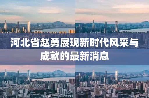 河北省赵勇展现新时代风采与成就的最新消息