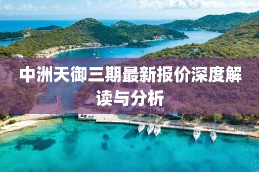 中洲天御三期最新报价深度解读与分析