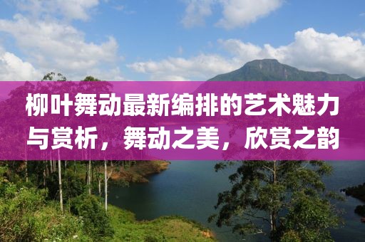 柳叶舞动最新编排的艺术魅力与赏析，舞动之美，欣赏之韵