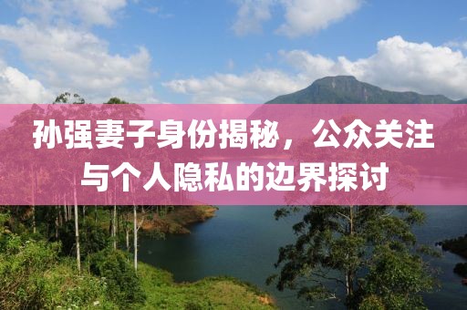 孙强妻子身份揭秘，公众关注与个人隐私的边界探讨