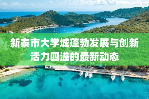 新泰市大学城蓬勃发展与创新活力四溢的最新动态