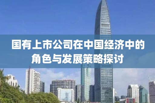 国有上市公司在中国经济中的角色与发展策略探讨