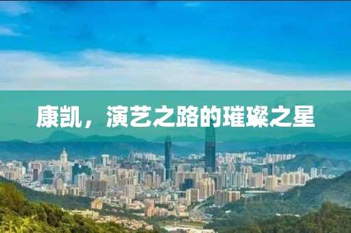 康凯，演艺之路的璀璨之星