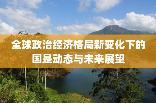 全球政治经济格局新变化下的国是动态与未来展望