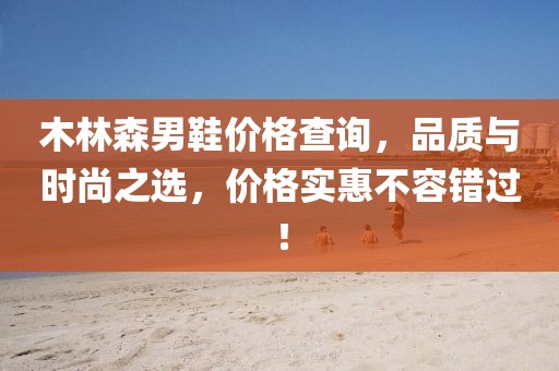 木林森男鞋价格查询，品质与时尚之选，价格实惠不容错过！