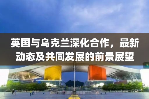 英国与乌克兰深化合作，最新动态及共同发展的前景展望