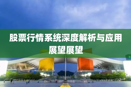 股票行情系统深度解析与应用展望展望