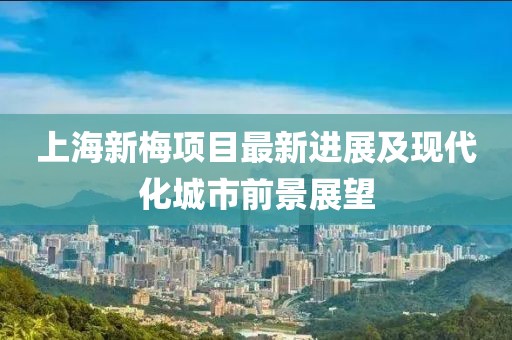 上海新梅项目最新进展及现代化城市前景展望