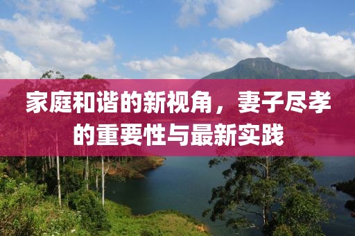 家庭和谐的新视角，妻子尽孝的重要性与最新实践